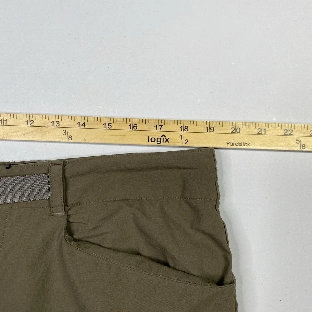 The North Face Paramount Trail Shorts Men 36 Brown Hiking Belted Cargo Pockets
